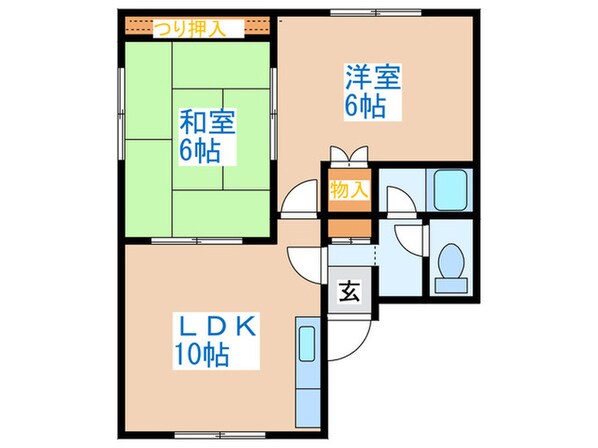 コ－ポ千田の物件間取画像